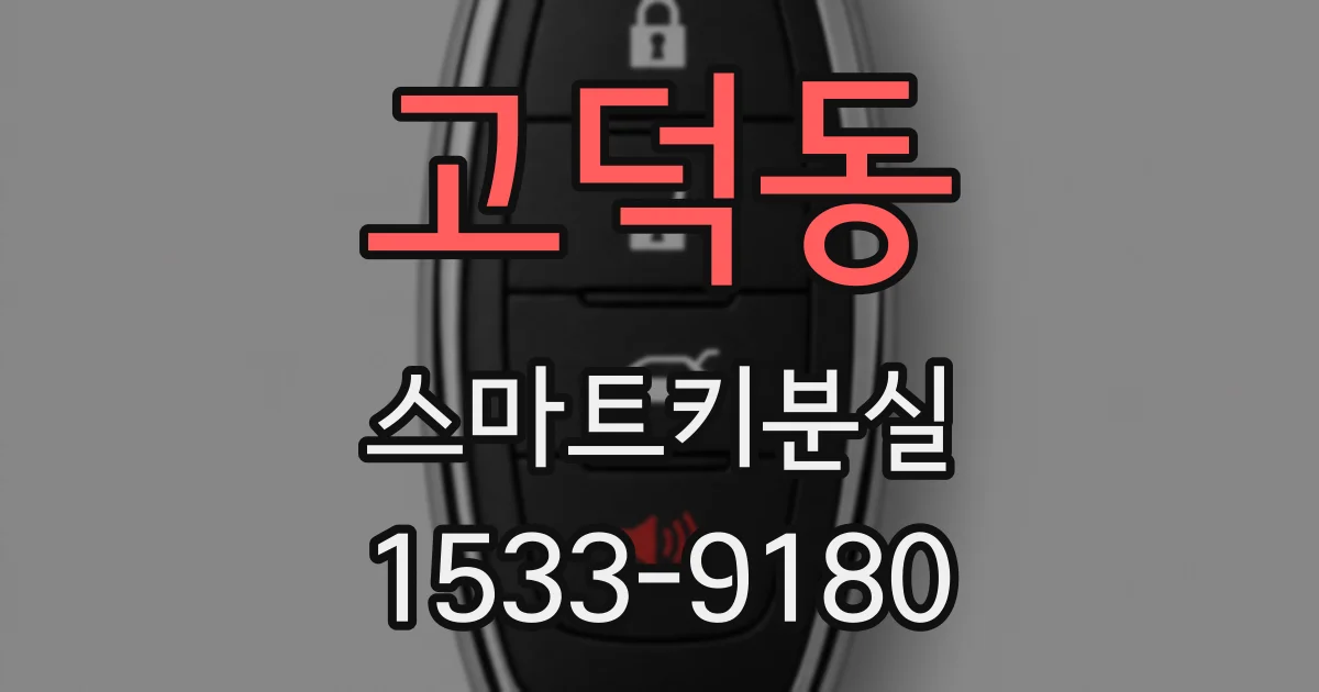 고덕동 스마트키분실