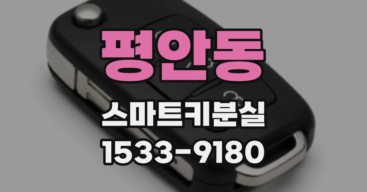 평안동 스마트키분실