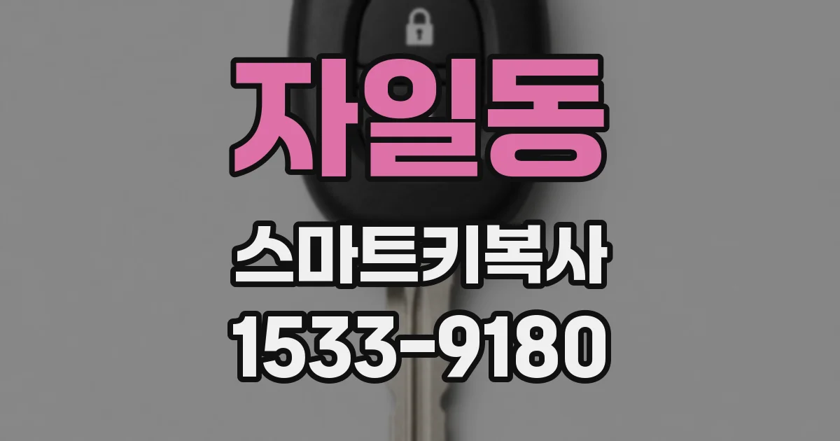 자일동 스마트키복사