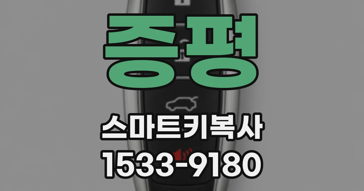 증평 스마트키복사