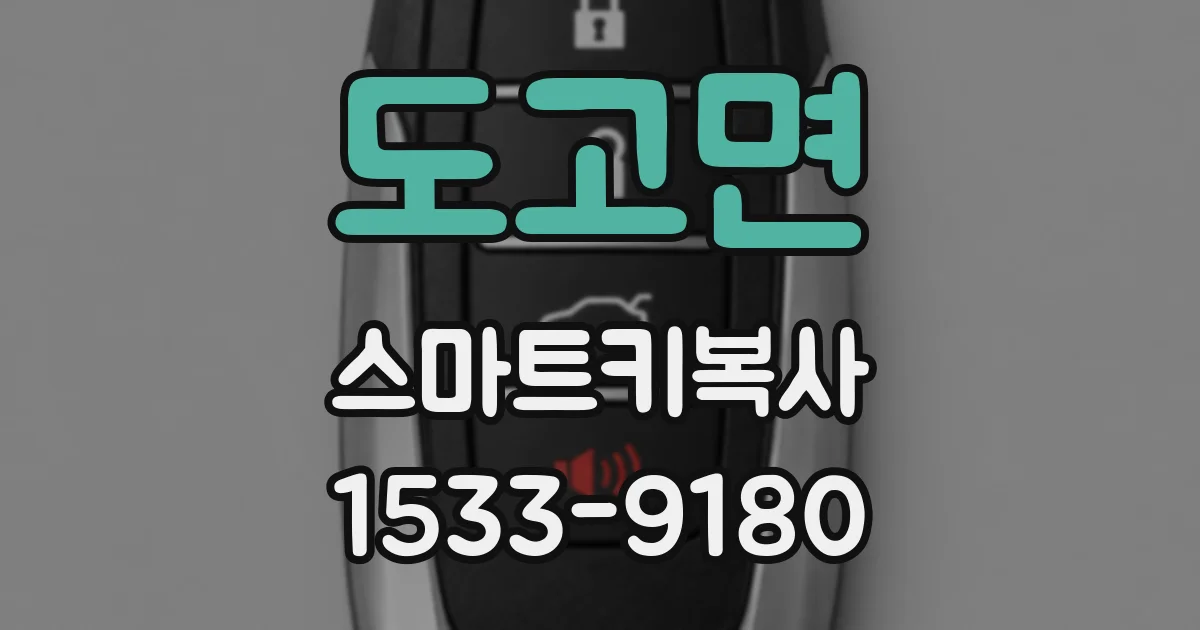 도고면 스마트키복사