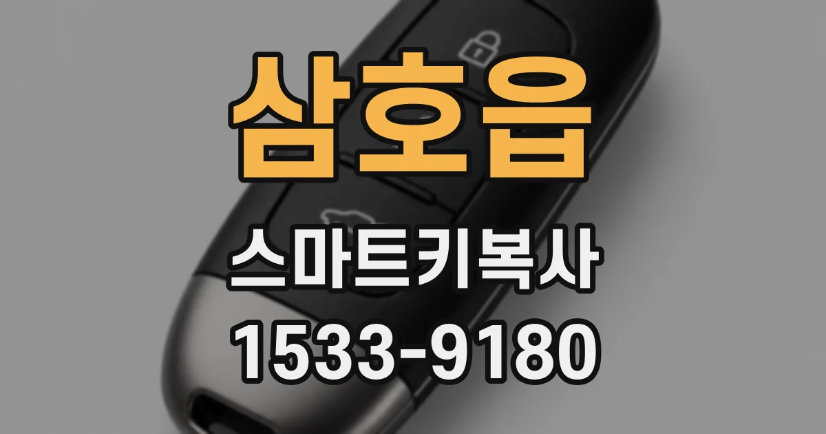 삼호읍 스마트키복사