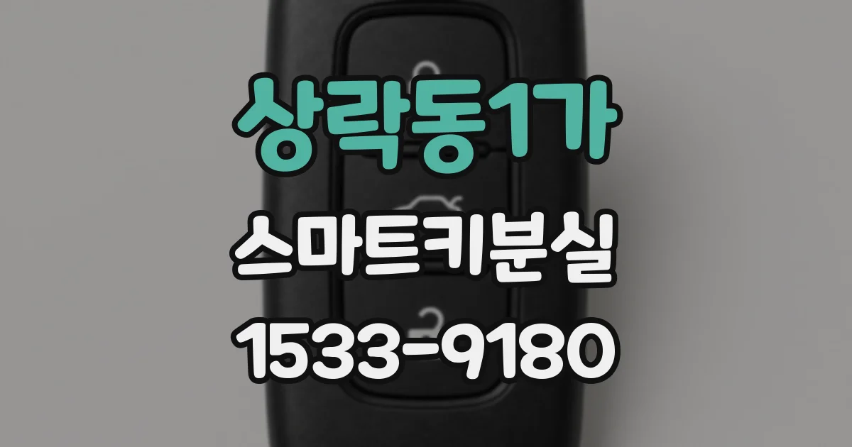 상락동1가 스마트키분실