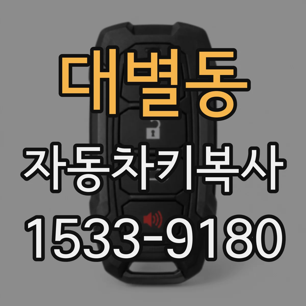 대별동 자동차키복사