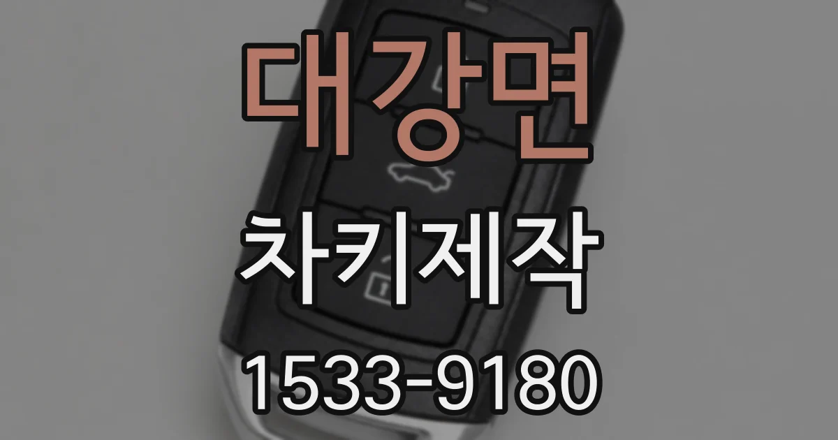 대강면 차키제작