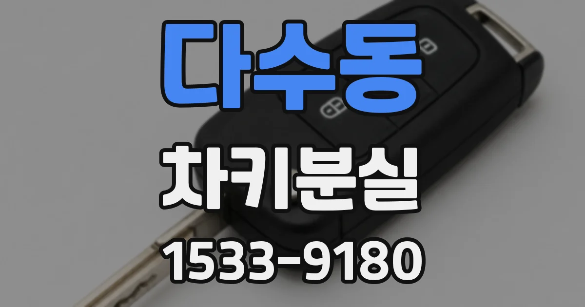 다수동 차키분실
