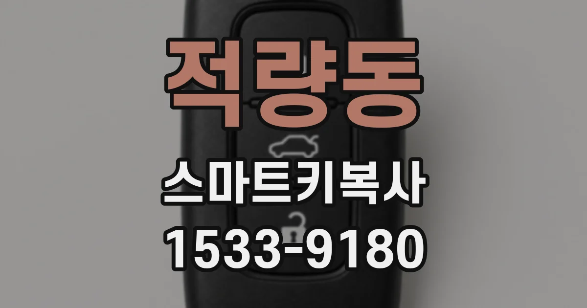 적량동 스마트키복사