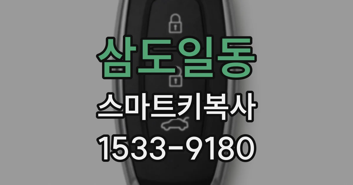 삼도일동 스마트키복사