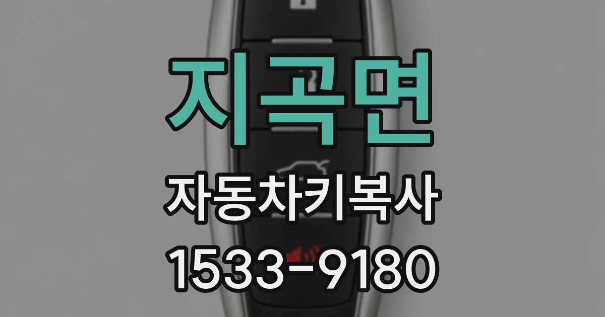 지곡면 자동차키복사