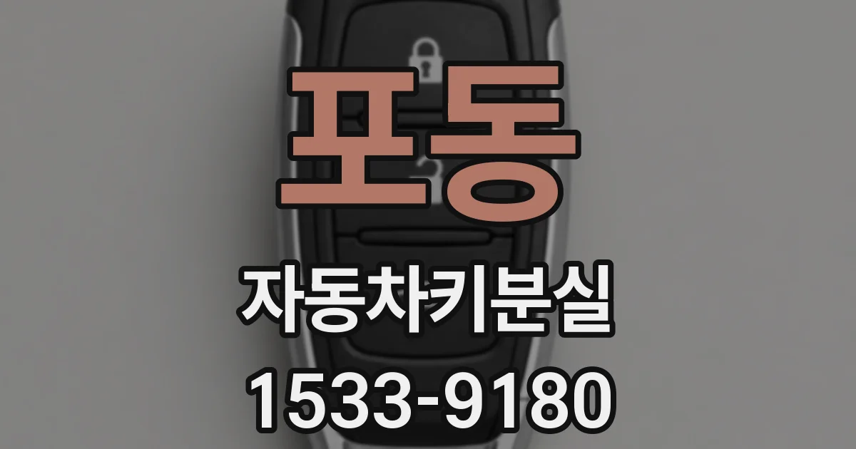 포동 자동차키분실
