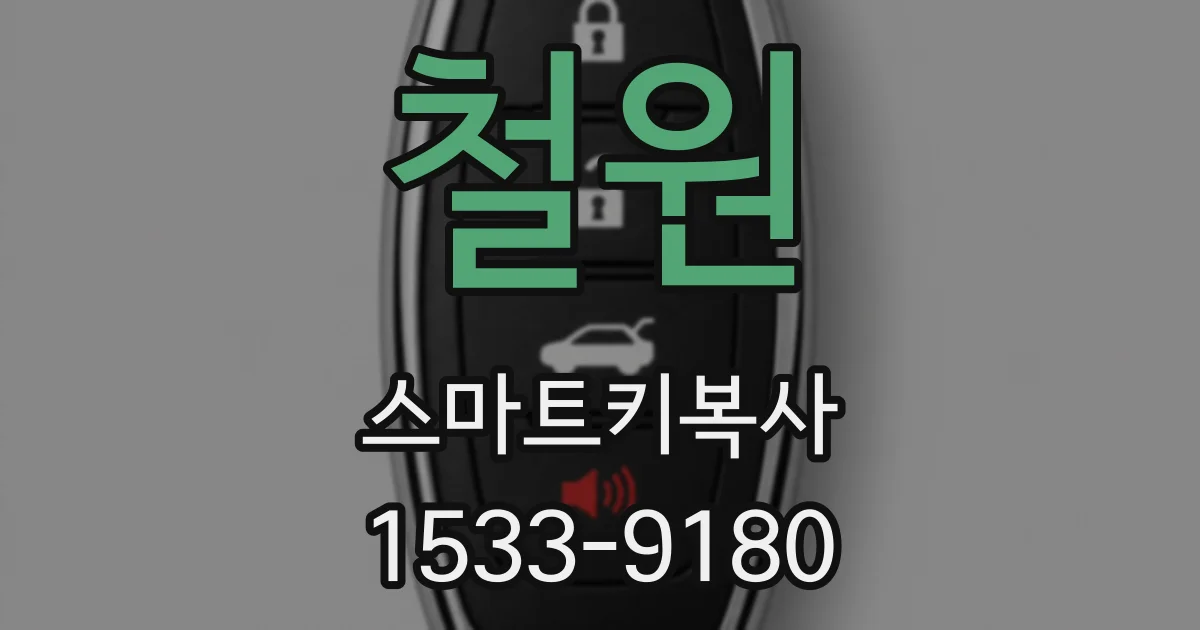 철원 스마트키복사