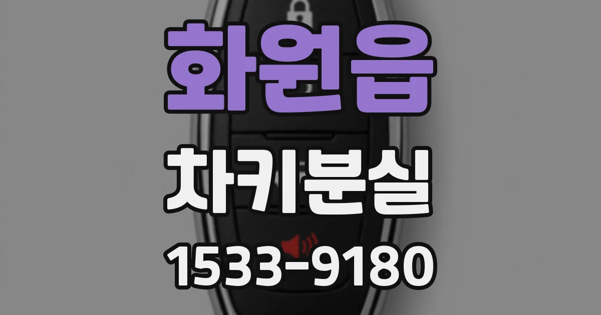 화원읍 차키분실