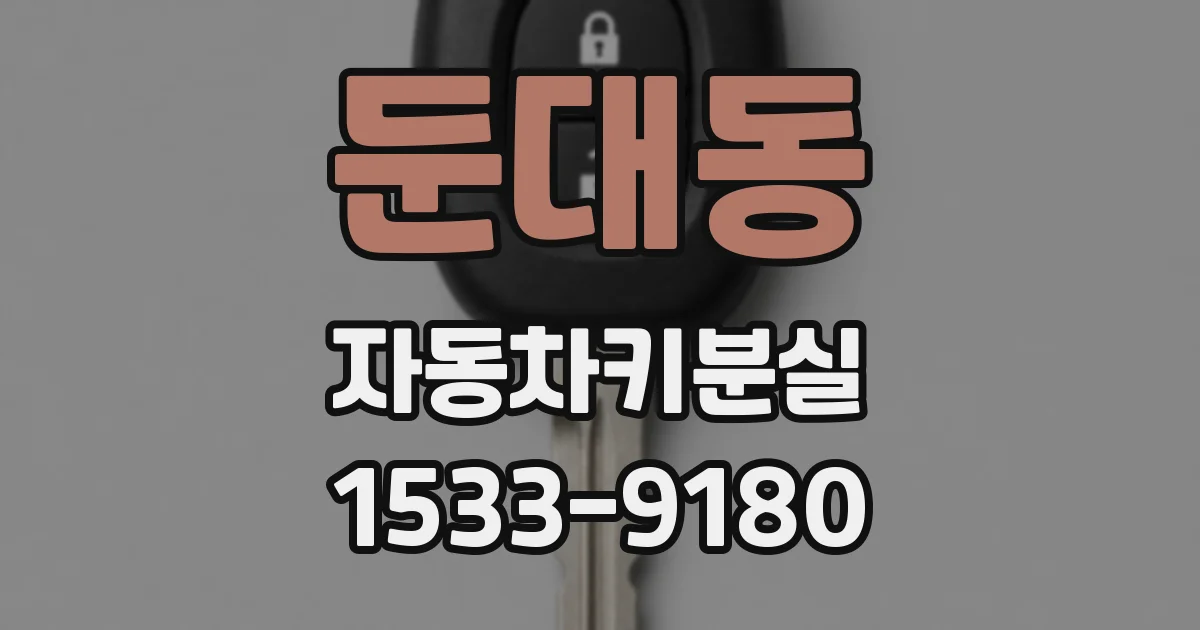 둔대동 자동차키분실