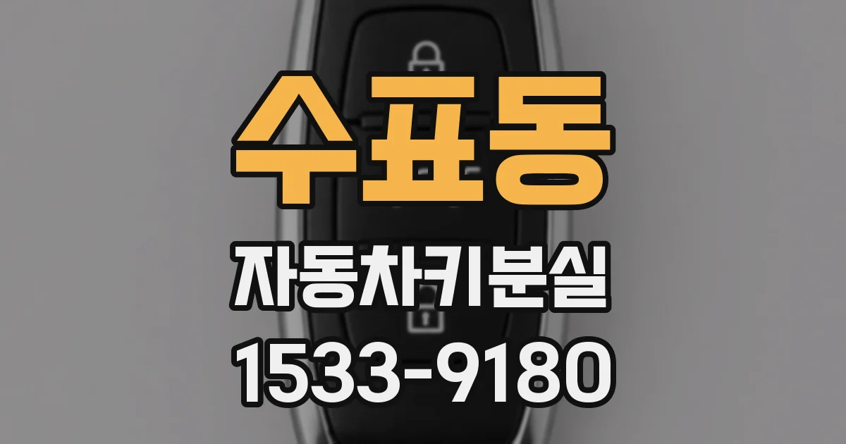 수표동 자동차키분실