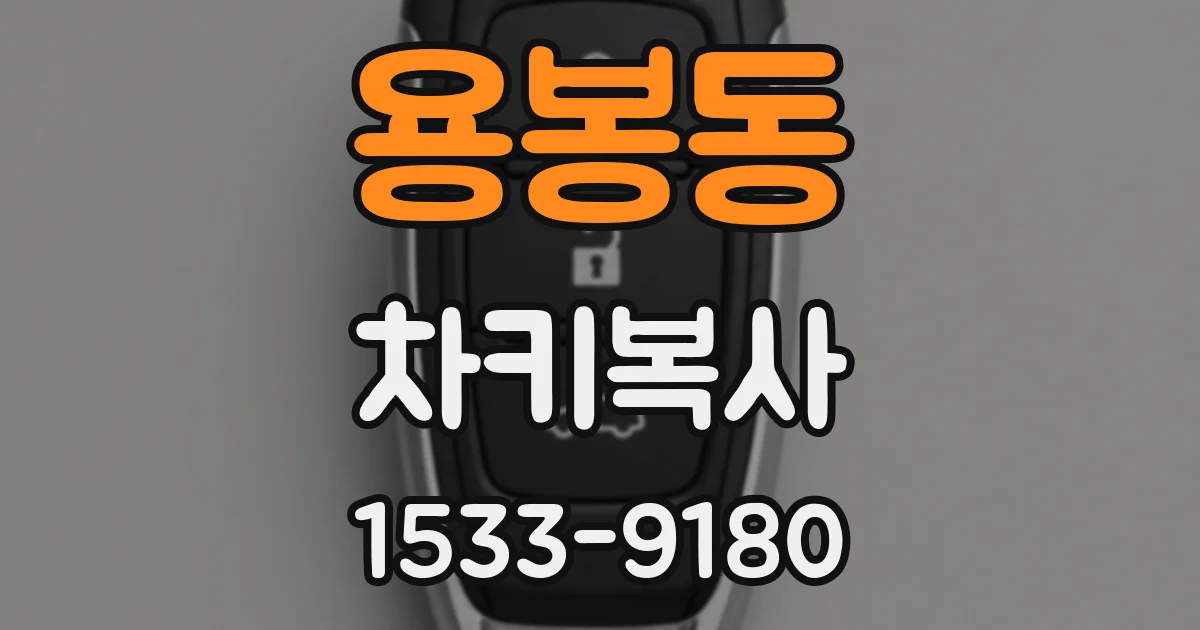 용봉동 차키복사