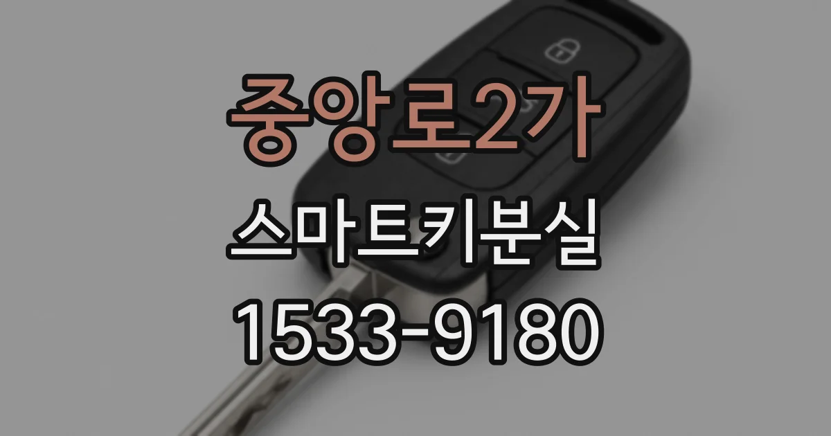 중앙로2가 스마트키분실
