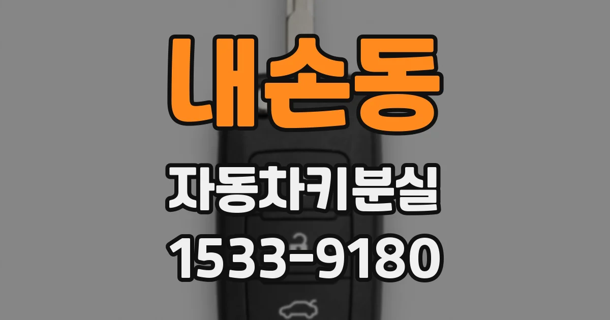 내손동 자동차키분실