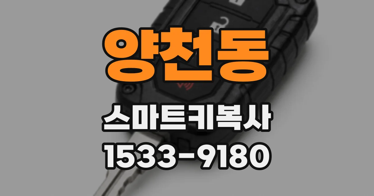 양천동 스마트키복사
