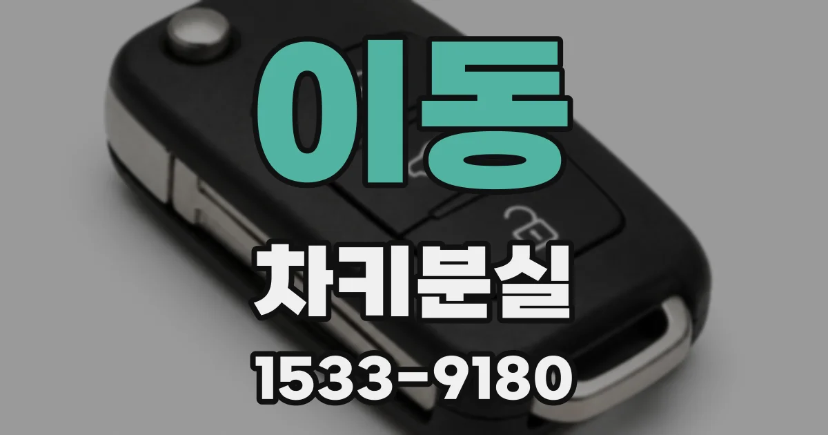 이동 차키분실