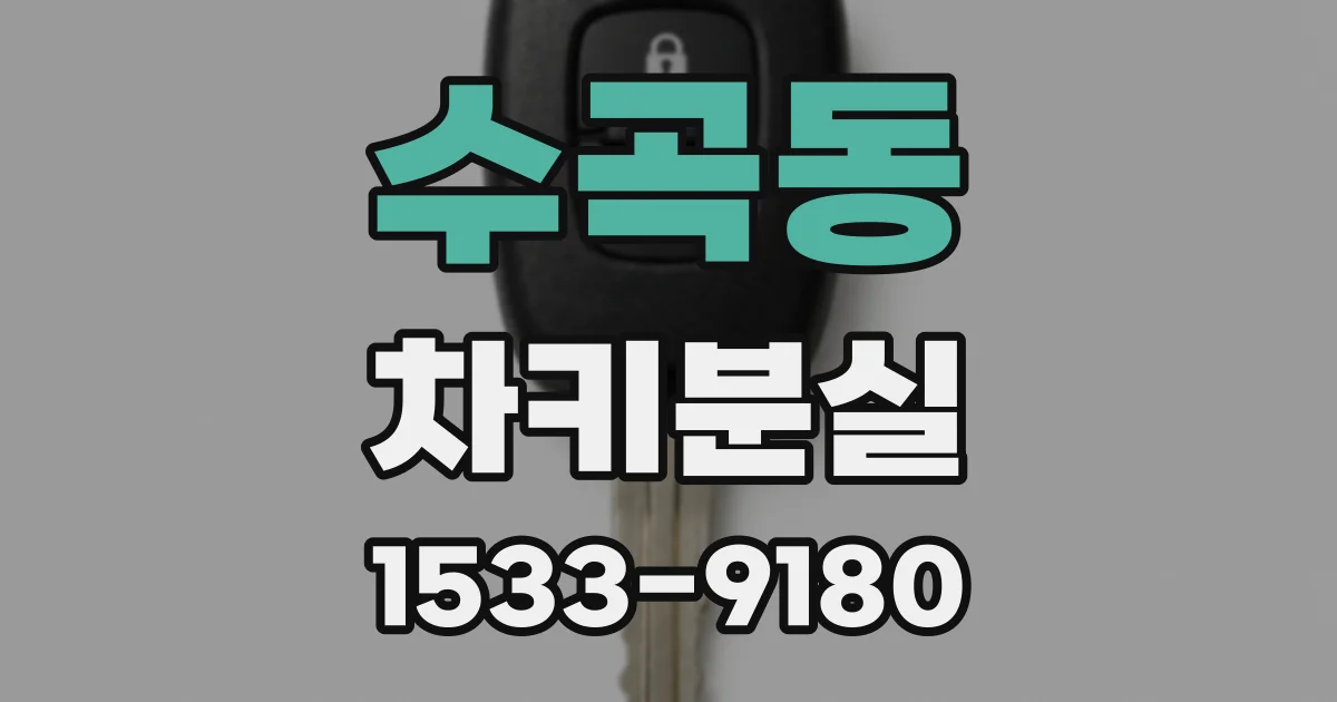 수곡동 차키분실