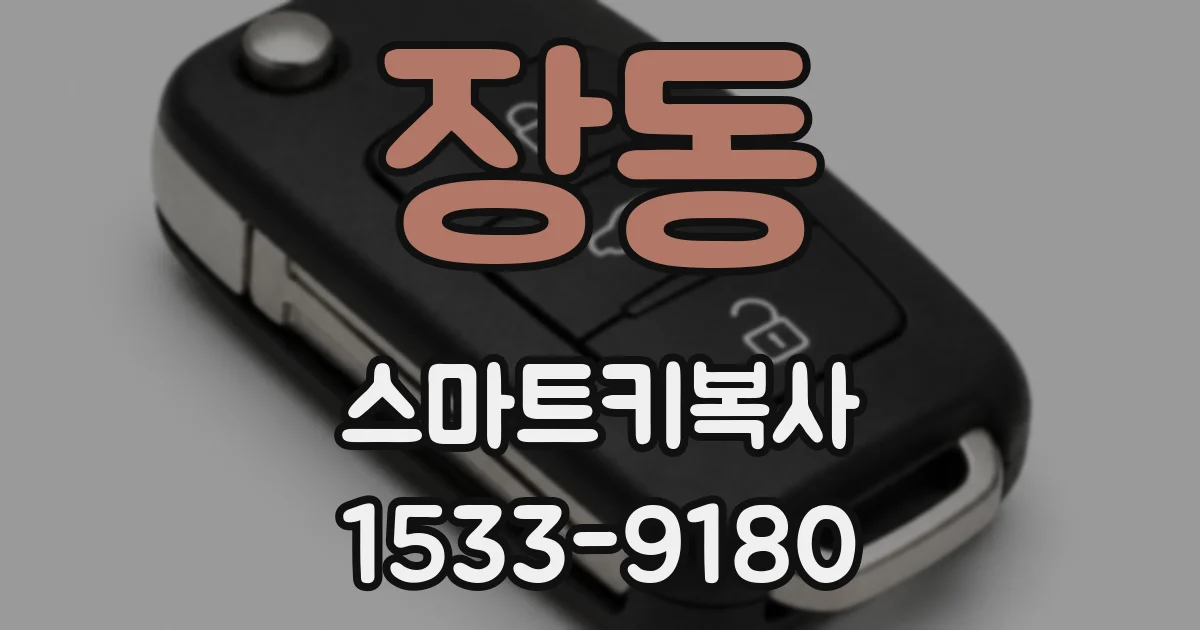 장동 스마트키복사