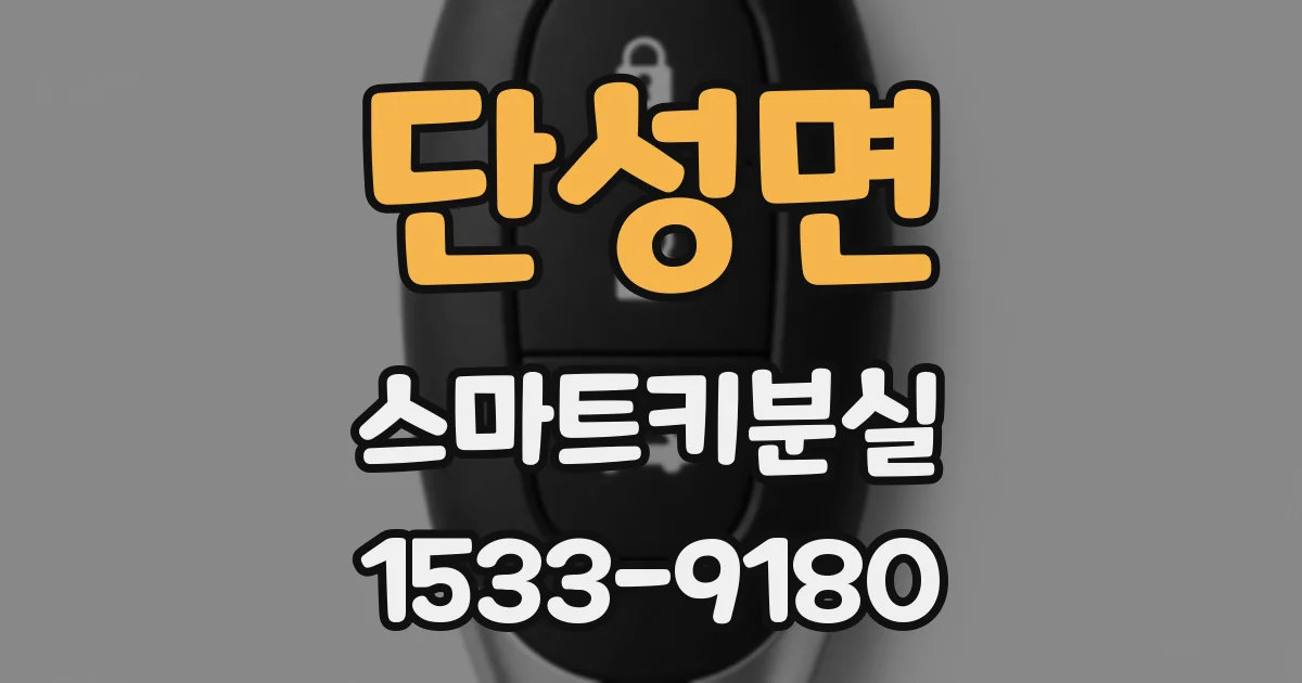 단성면 스마트키분실