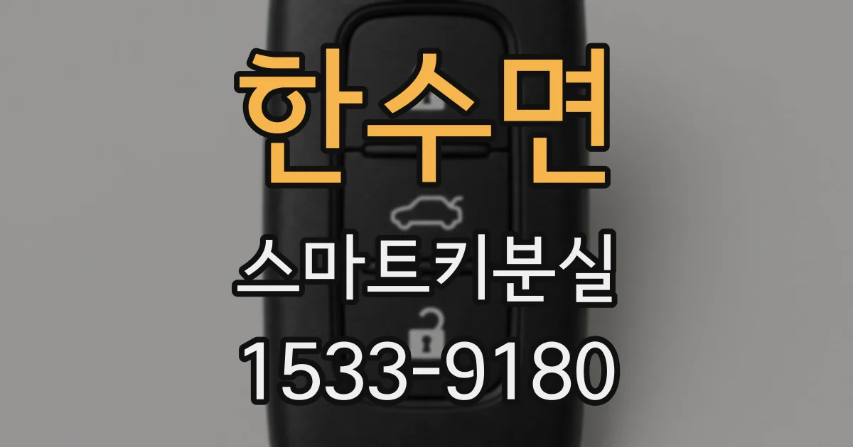 한수면 스마트키분실
