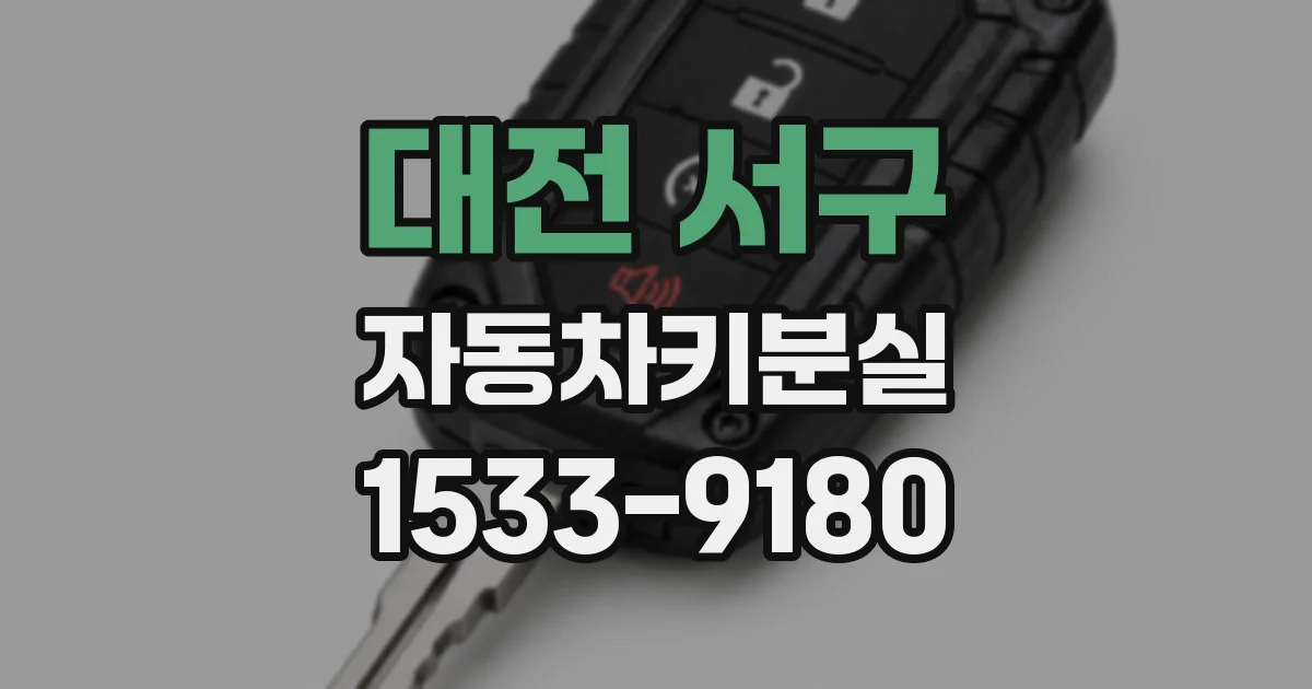 대전 서구 자동차키분실