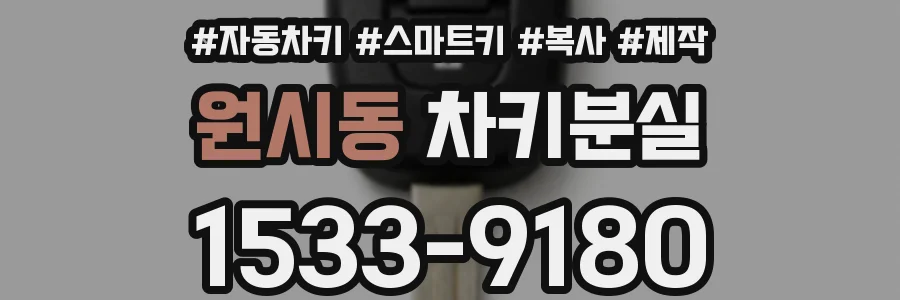 원시동 차키분실