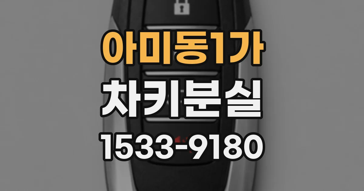 아미동1가 차키분실