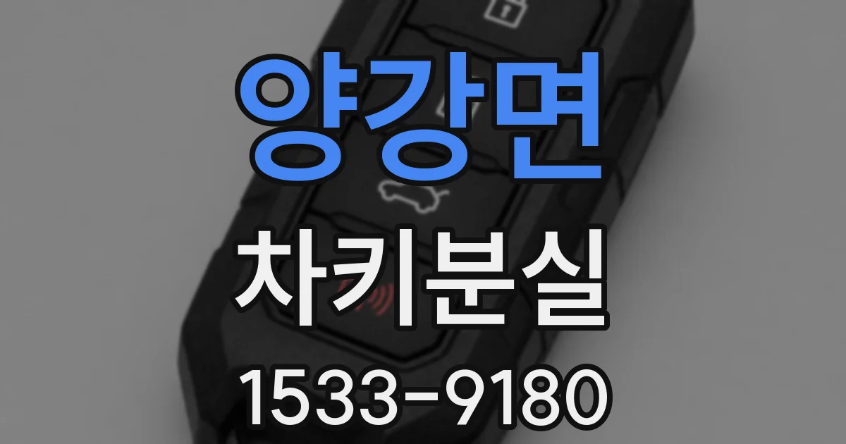 양강면 차키분실