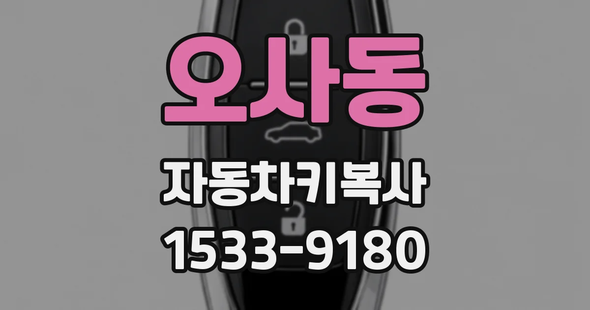 오사동 자동차키복사