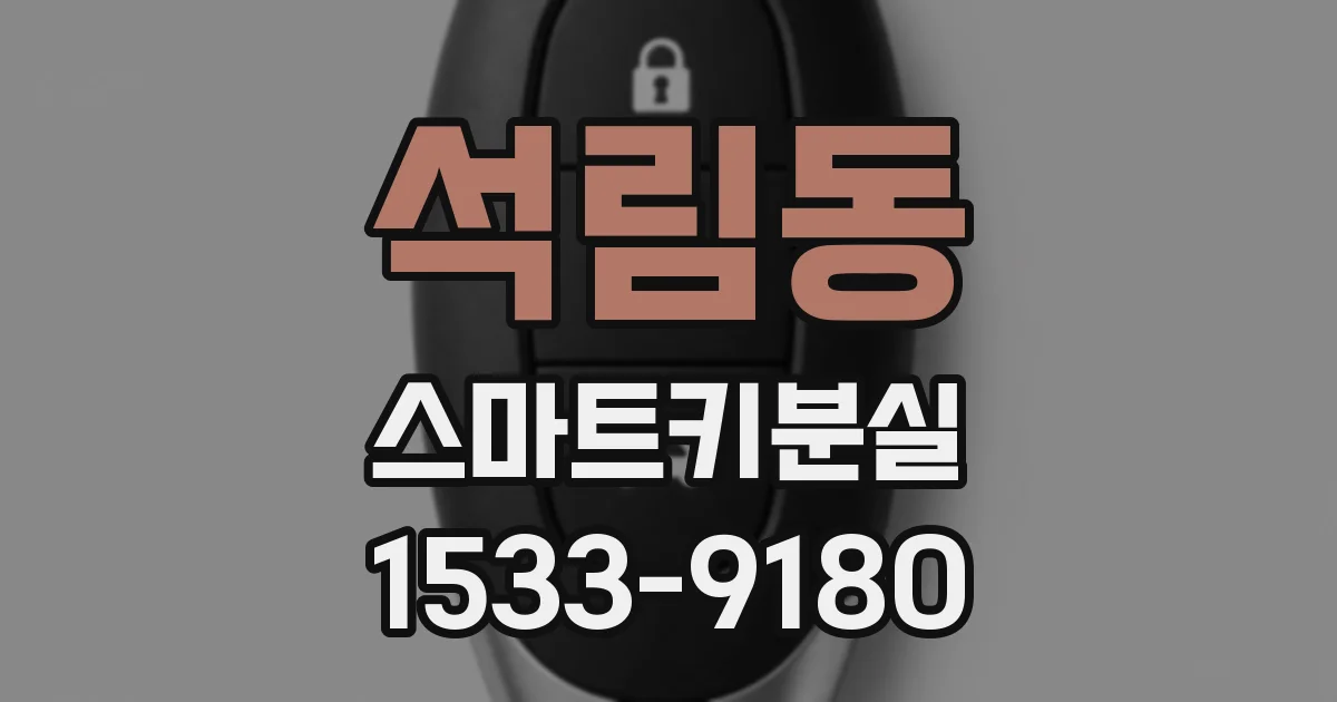 석림동 스마트키분실