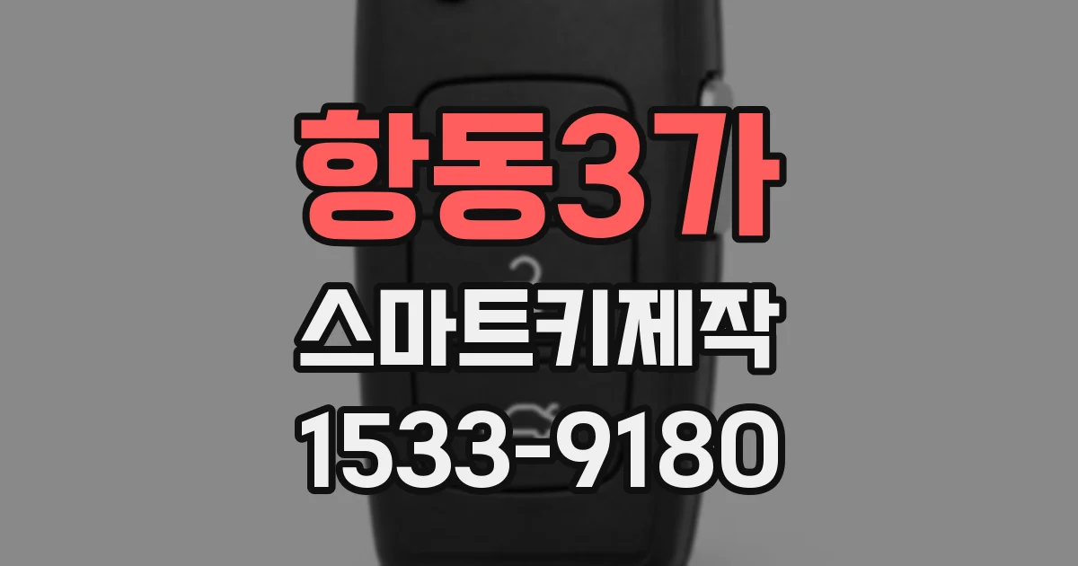 항동3가 스마트키제작