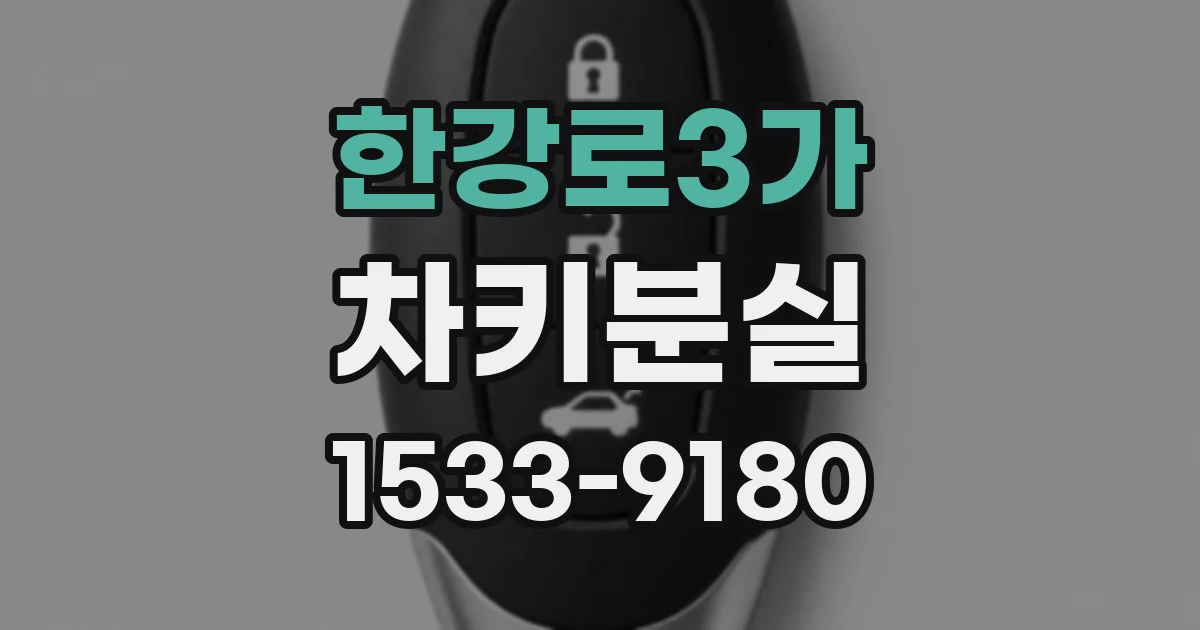 한강로3가 차키분실