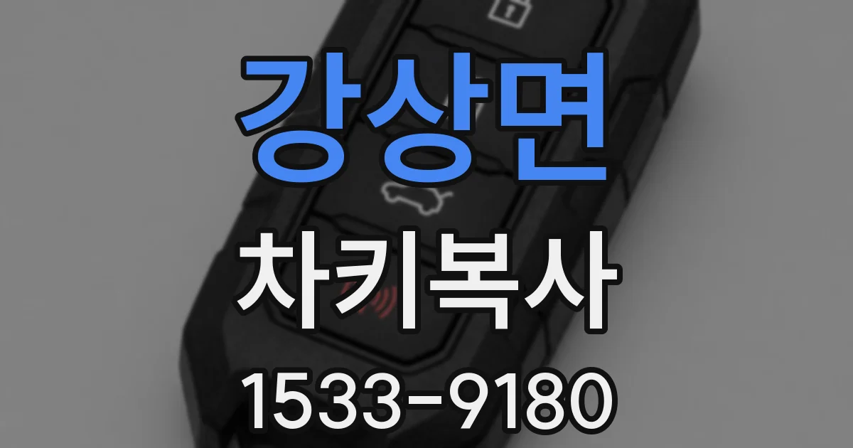 강상면 차키복사