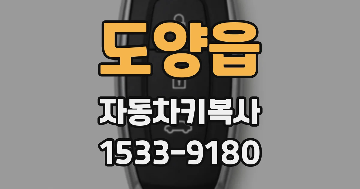 도양읍 자동차키복사