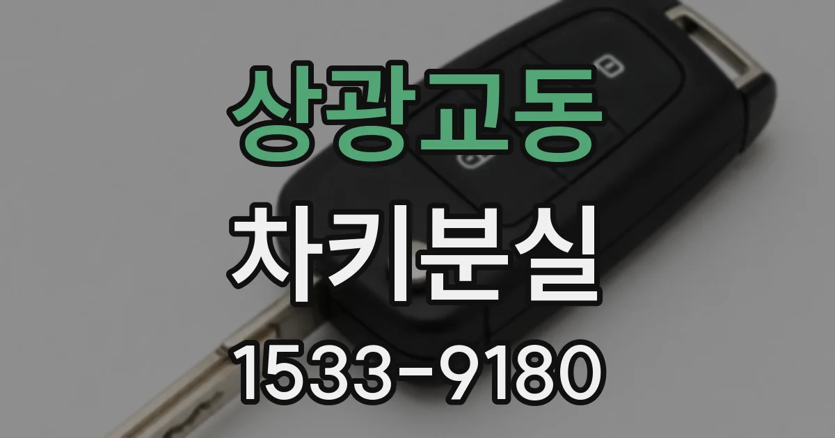 상광교동 차키분실