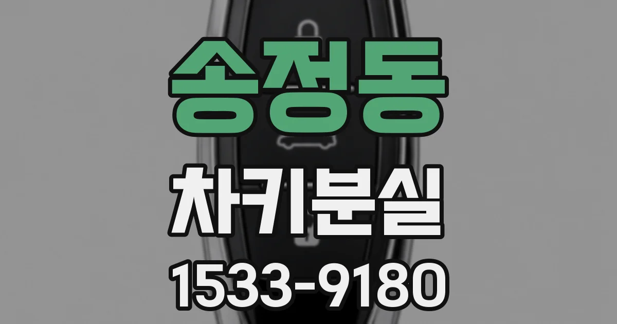 송정동 차키분실