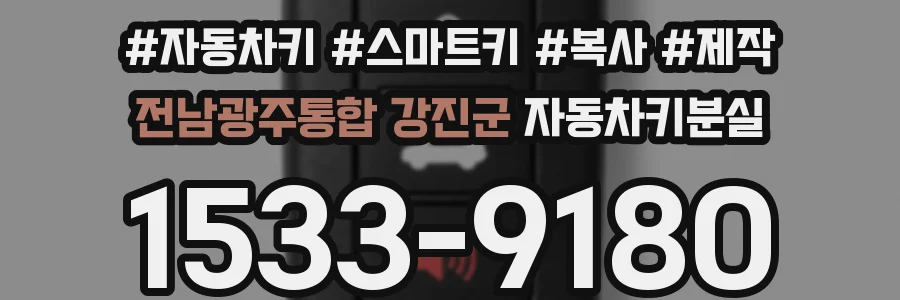 전남광주통합 강진군 자동차키분실