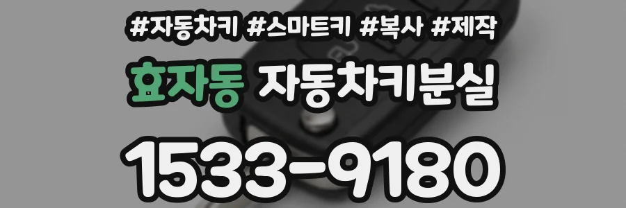 효자동 자동차키분실