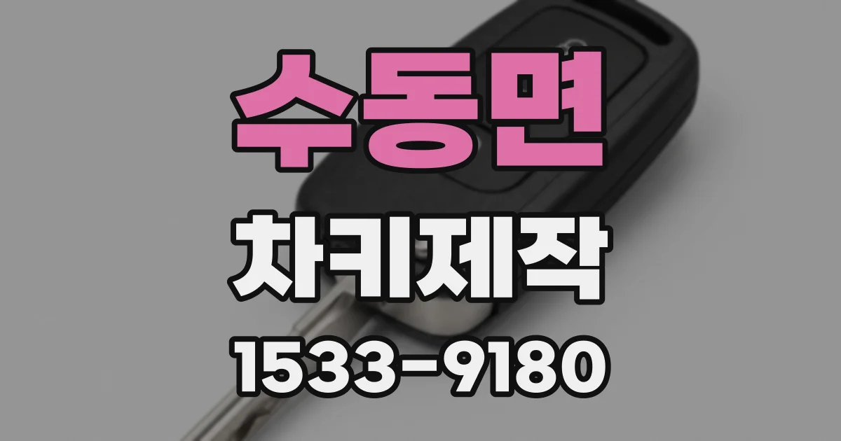 수동면 차키제작