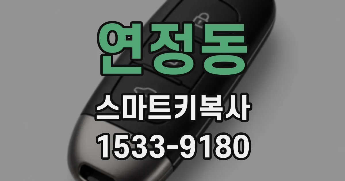 연정동 스마트키복사