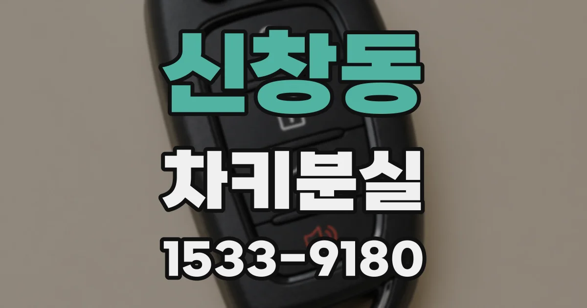 신창동 차키분실