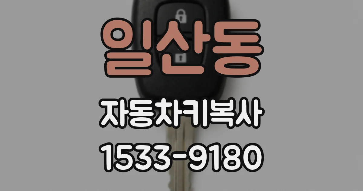 일산동 자동차키복사