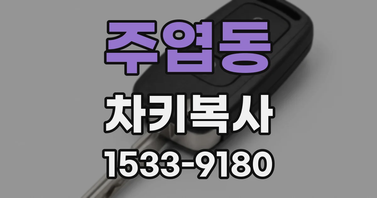 주엽동 차키복사