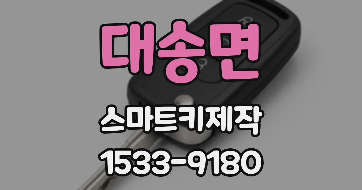 대송면 스마트키제작