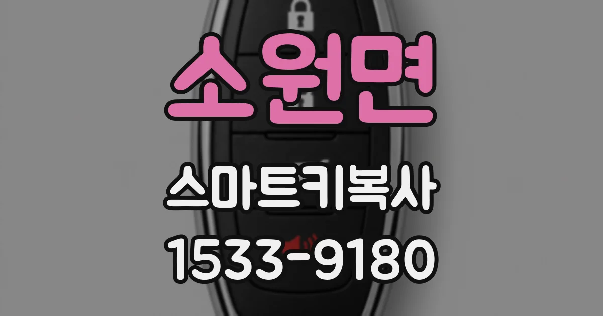 소원면 스마트키복사