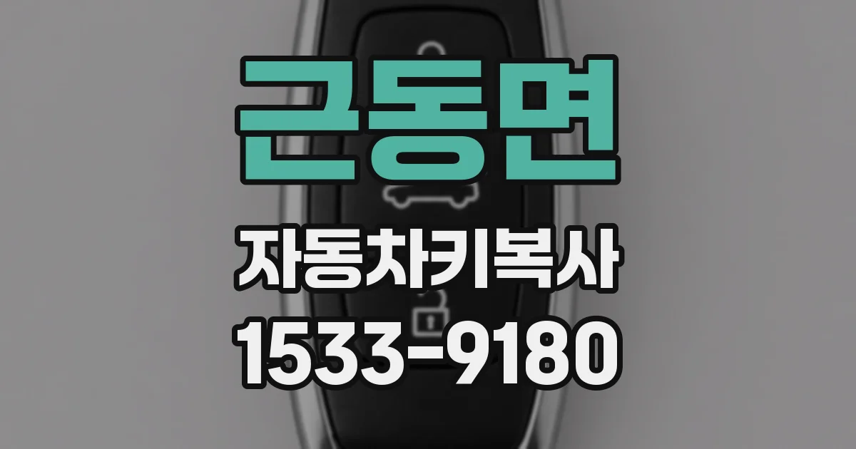 근동면 자동차키복사
