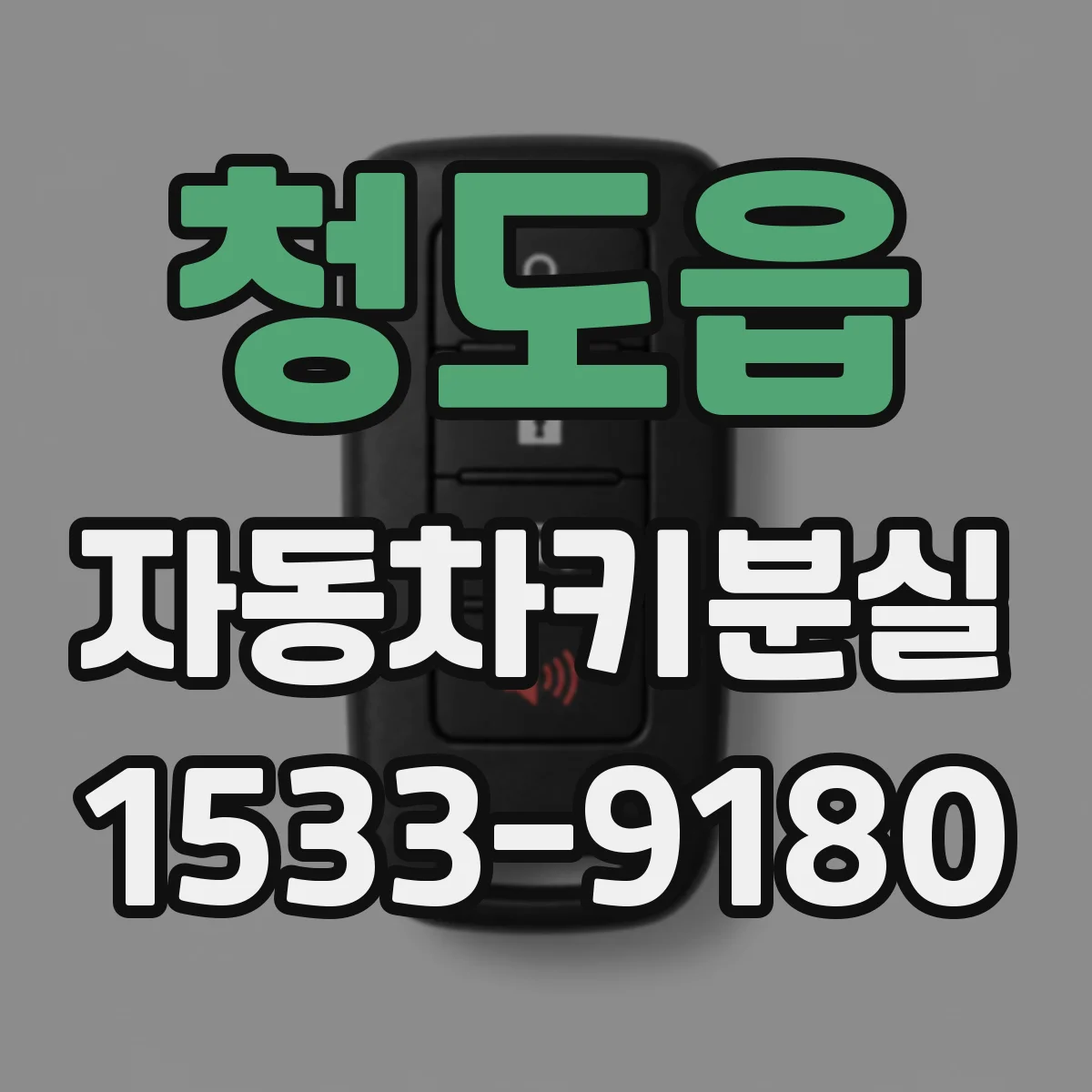 청도읍 자동차키분실